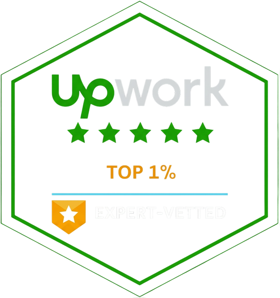 Upwork Expert-Vetted Top 1% Badge
